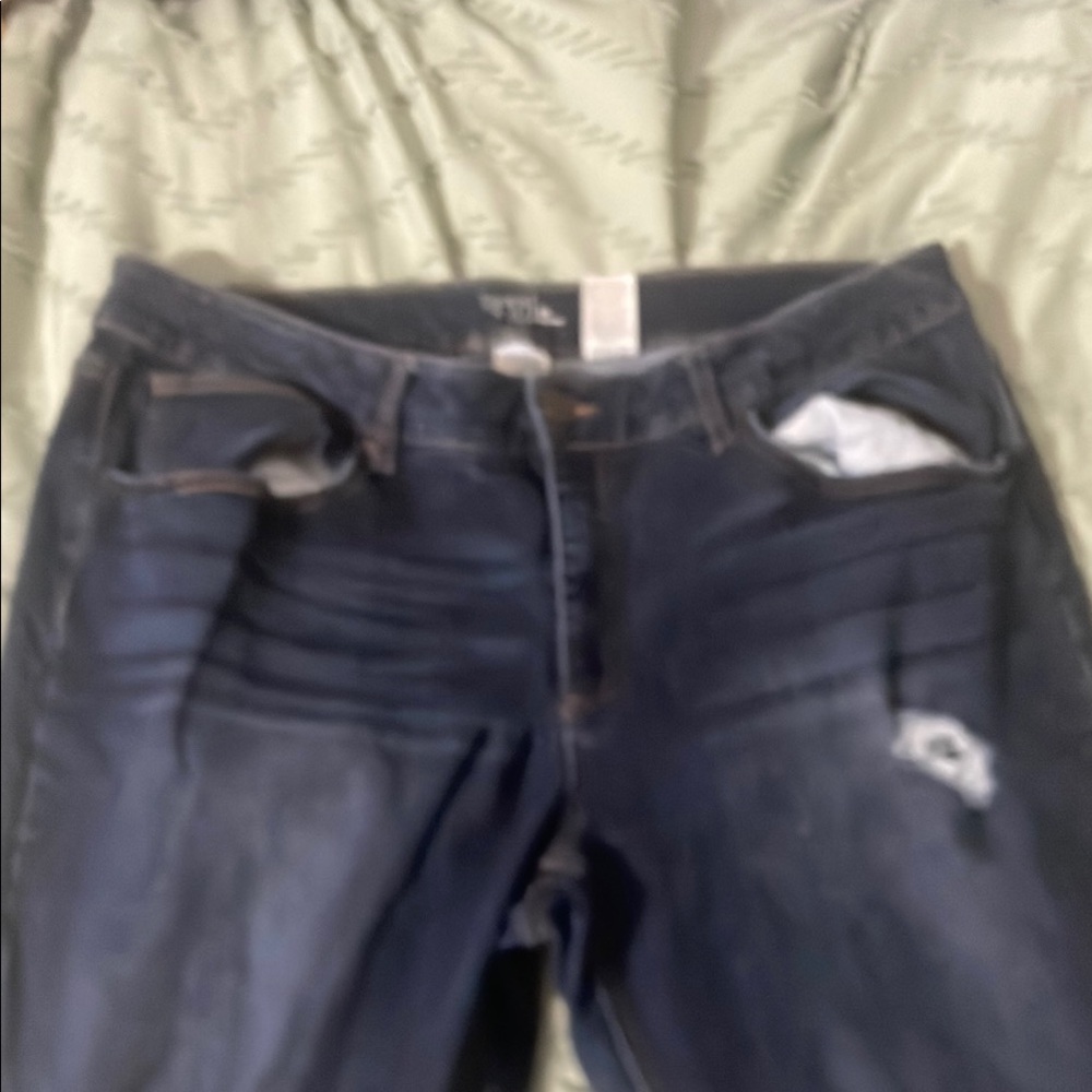 Time and Tru Blue Skinny Jeans with Classic Style